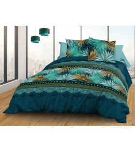 Parure de draps Coton 57 Fils - Paraiso - Drap plat + drap-housse 140 + 2 taies