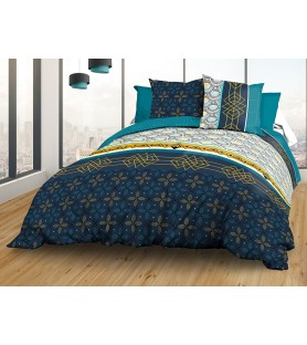 Maxi Parure de draps Coton 57 Fils - Biarritz - Drap plat + drap-housse 160 + 2 taies