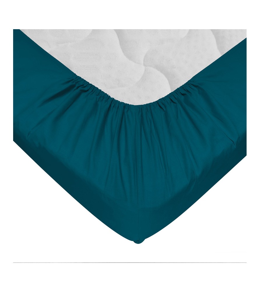 Drap-housse 140x190 cm Bleu foncé