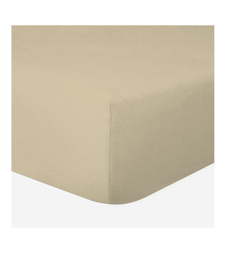 Drap-housse 80 x 200 cm Ficelle