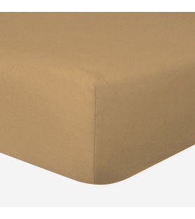 Drap-housse 140x190 cm Ocre