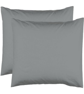 Taie d'oreiller 63 x 63 cm Gris