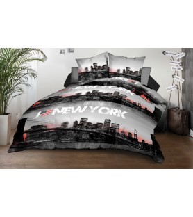 Housse de couette Microfibre Roue-libre gris