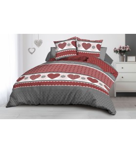 Housse de couette Microfibre Roue-libre gris