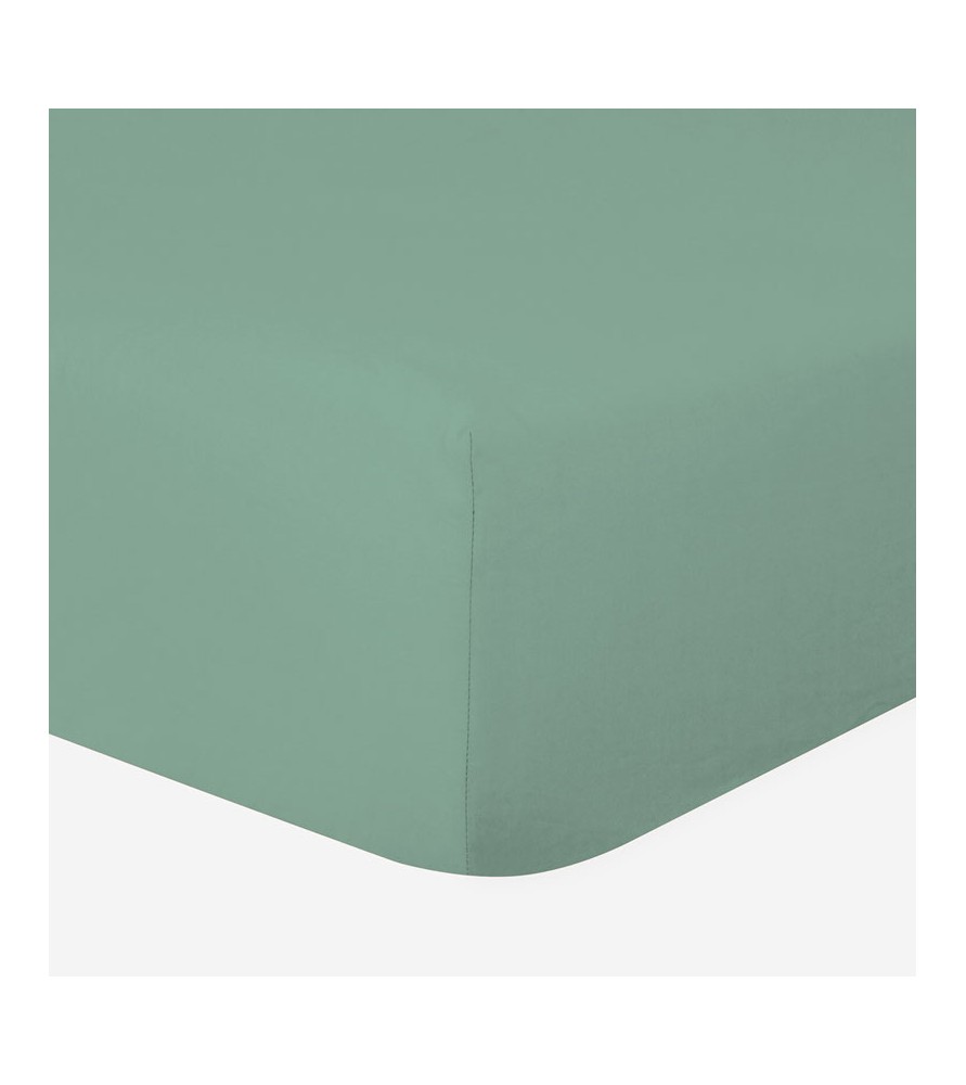 Drap-housse 90 x 190 cm Vert tilleul