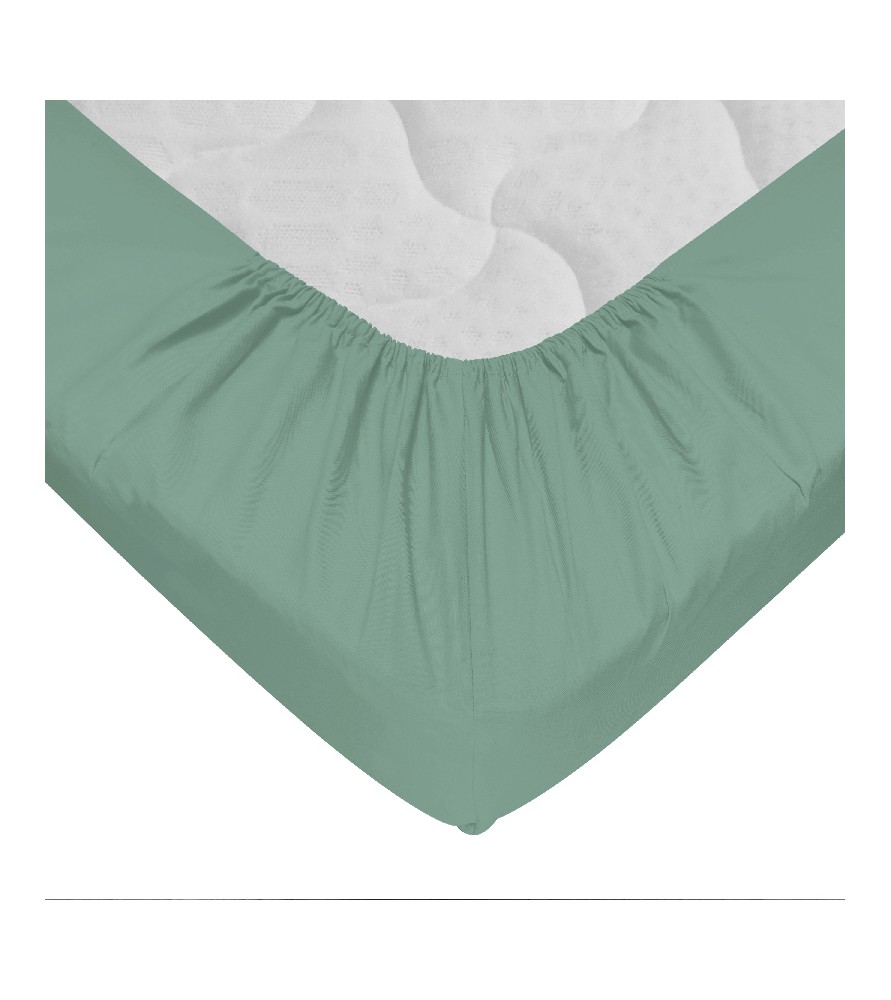 Drap-housse 180 x 190 cm Vert tilleul