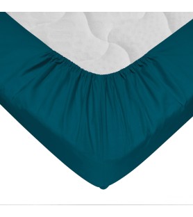 Drap-housse 120 x 190 cm Bleu foncé