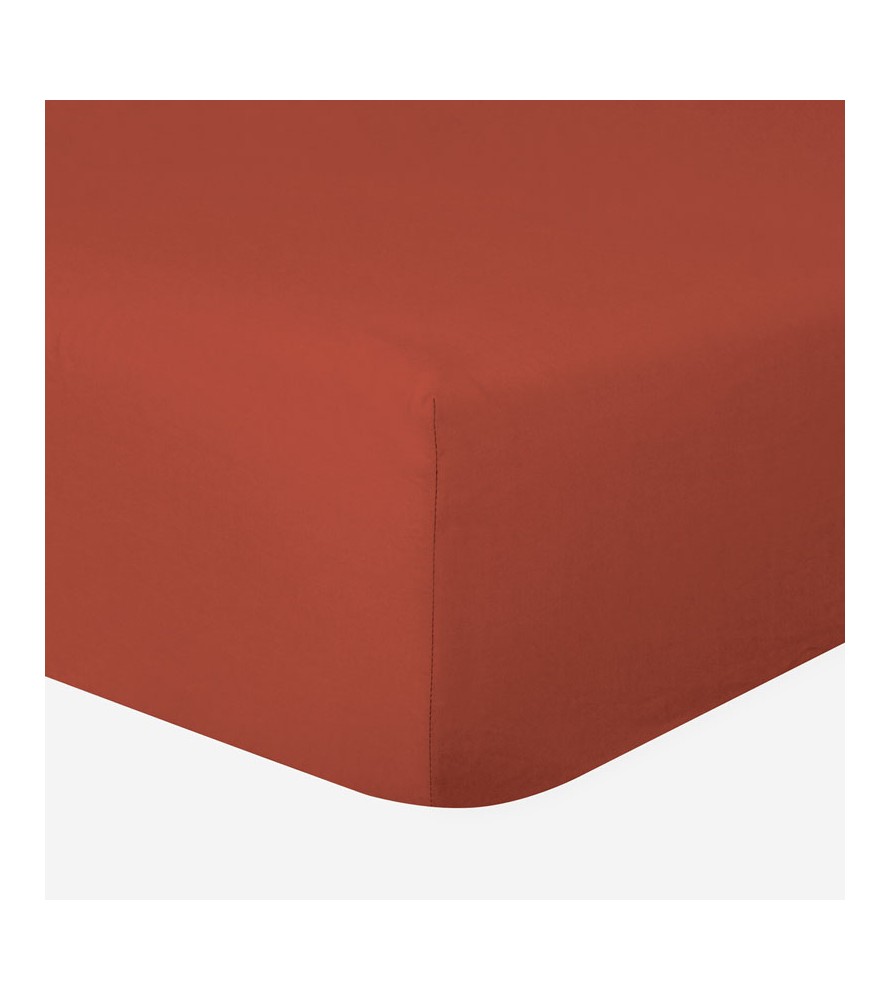 Drap-housse 120 x 190 cm Tomette