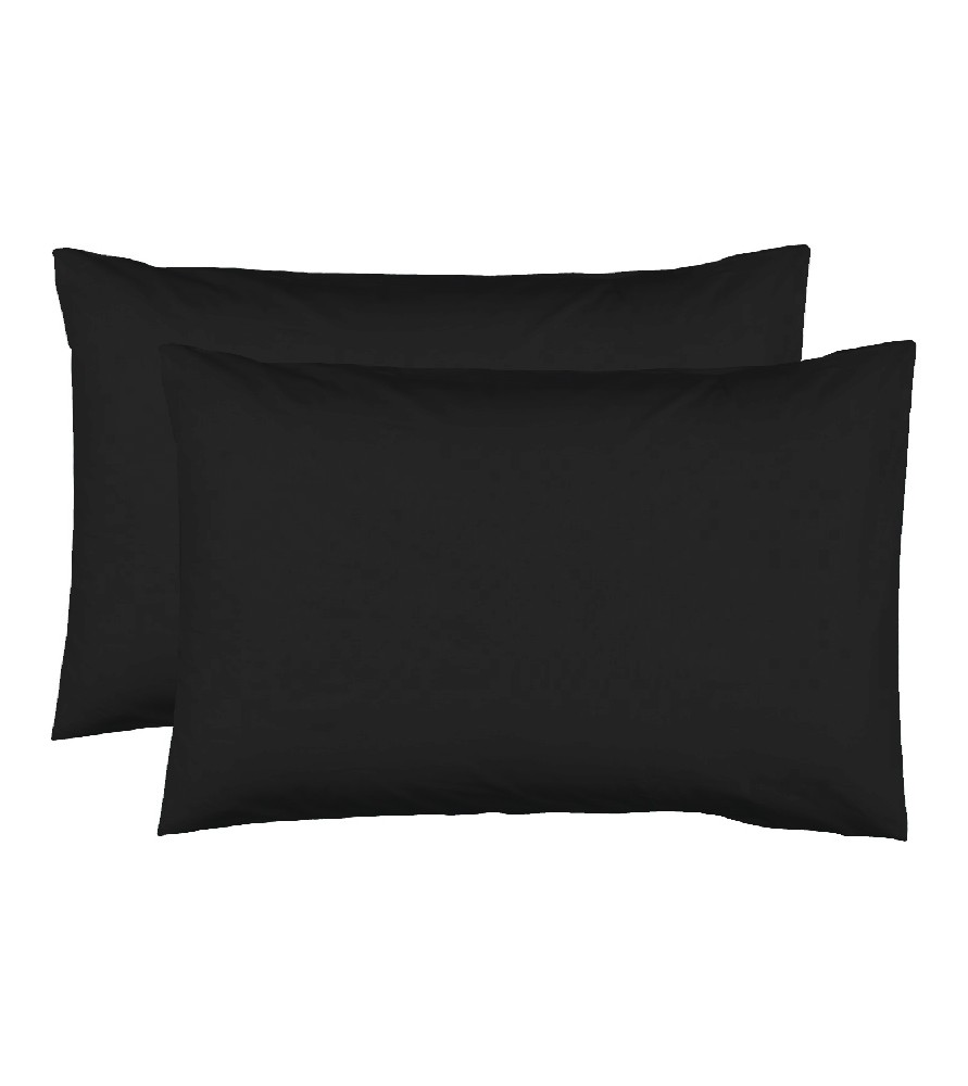 Taie d'oreiller 50 x 70 cm Noir