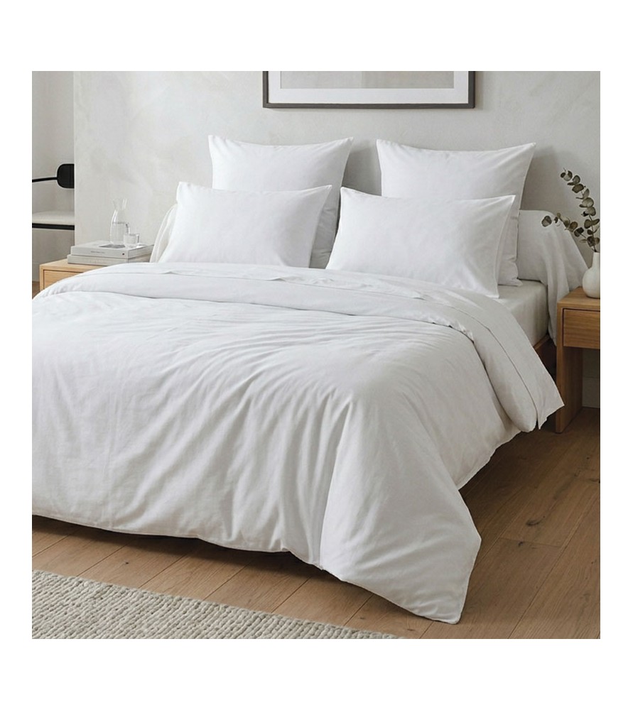 Housse de couette 140x200 Blanc