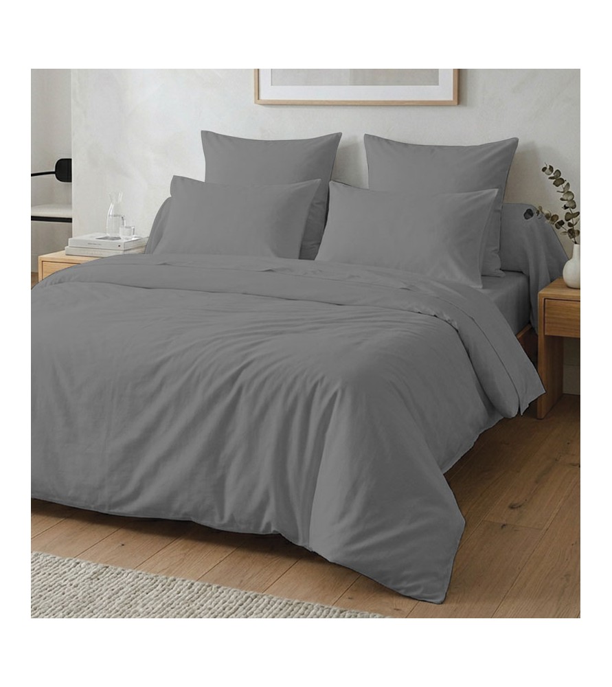 Housse de couette 140x200 Gris