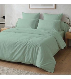 Housse de couette 140x200 Vert tilleul